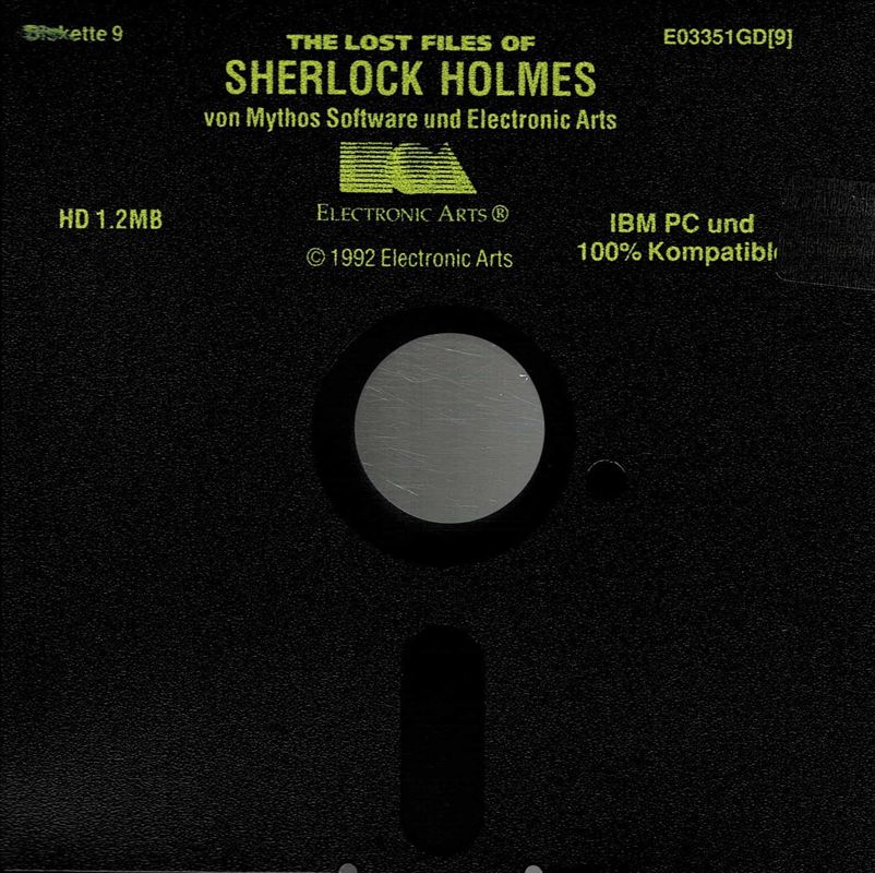 Media for The Lost Files of Sherlock Holmes (DOS) (5,25'' Disk release): Disk 9