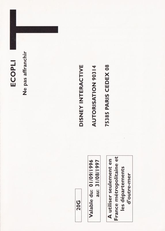 Extras for Apple Magic Collection 2 (Macintosh): Registration Card - Front (2-folded)