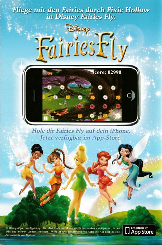 Manual for Disney Fairies: Tinker Bell's Adventure (Windows): Back