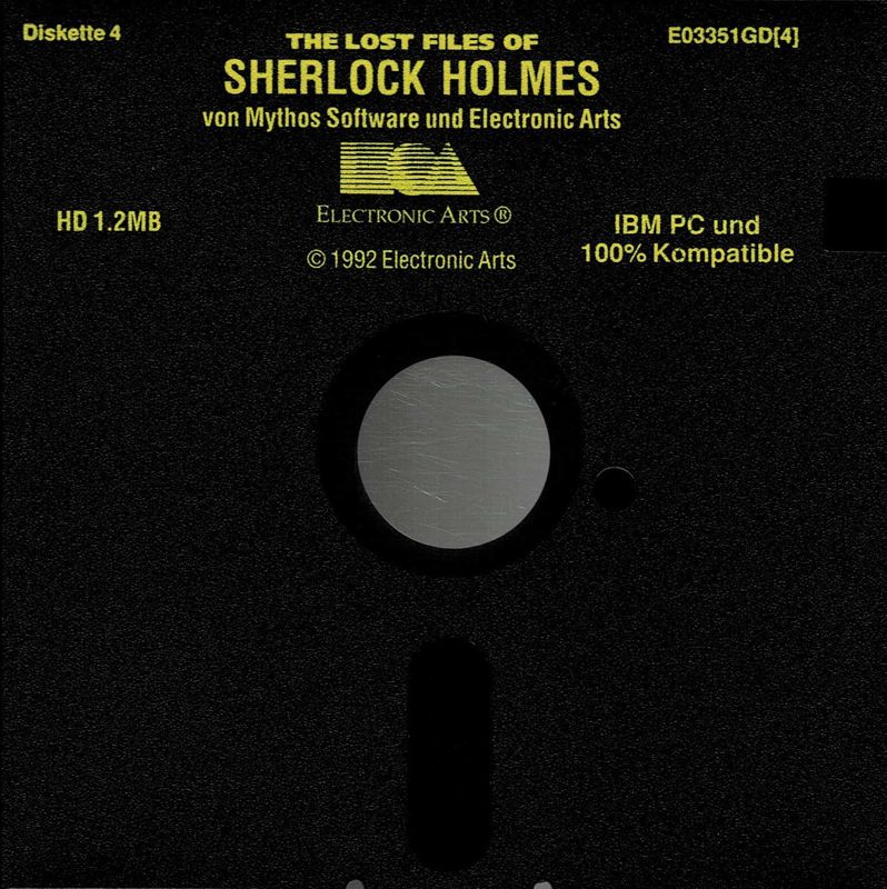 Media for The Lost Files of Sherlock Holmes (DOS) (5,25'' Disk release): Disk 4