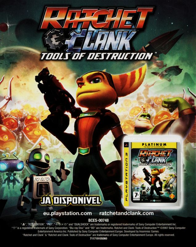 Ratchet & Clank Future: Tools of Destruction cover or packaging material -  MobyGames