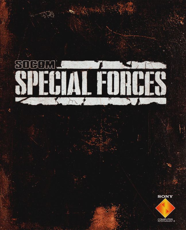 Manual for SOCOM 4: U.S. Navy SEALs (PlayStation 3): Front