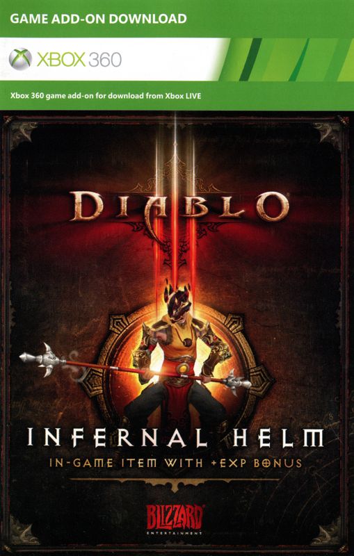 Extras for Diablo III (Xbox 360): Flyer - front