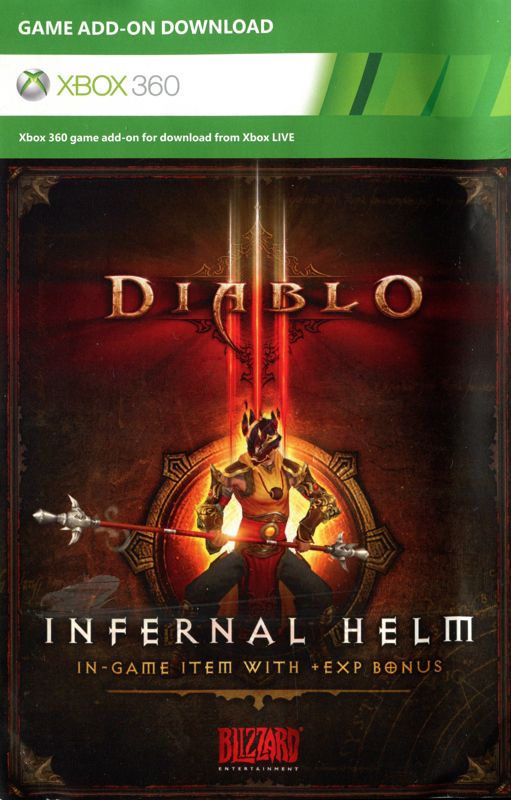 Extras for Diablo III (Xbox 360): Flyer - front