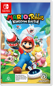 Front Cover for Mario + Rabbids: Kingdom Battle (Nintendo Switch) (download release)