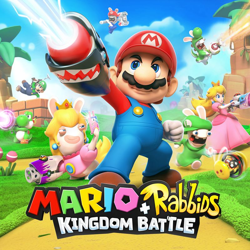 Front Cover for Mario + Rabbids: Kingdom Battle (Nintendo Switch) (download release)
