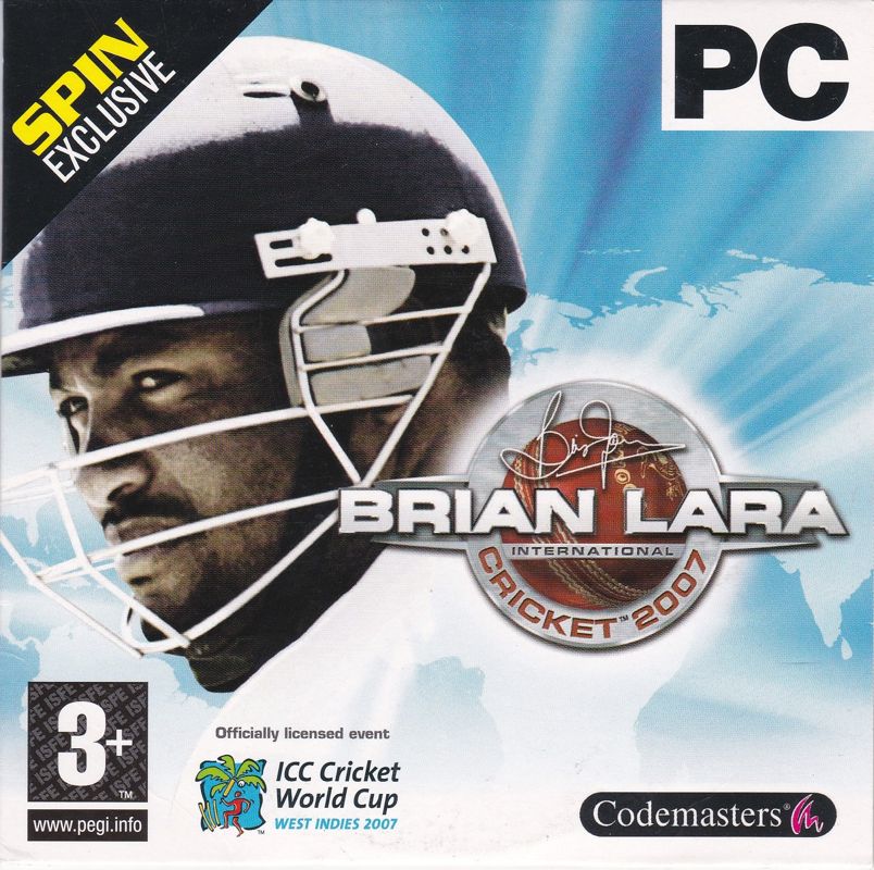 Front Cover for Brian Lara International Cricket 2007 (Windows) (SPIN magazine - Promotional demo version)