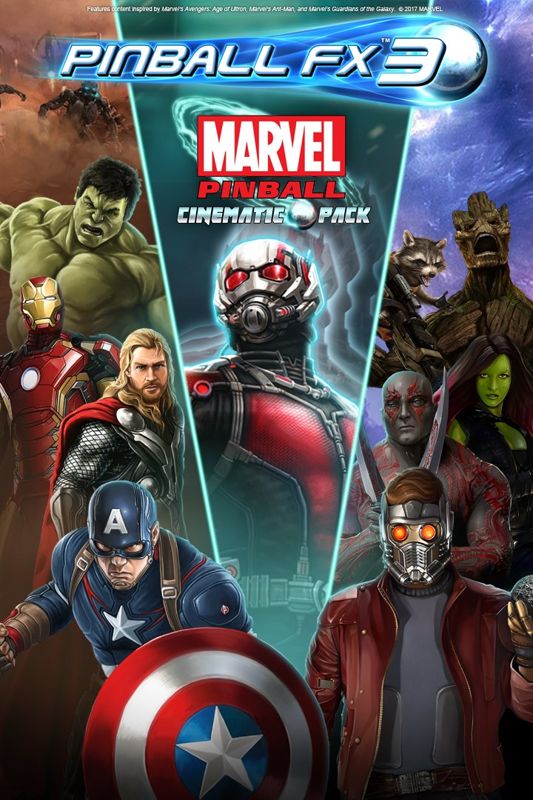 Front Cover for Pinball FX3: Marvel Pinball - Cinematic Pack (Windows Apps and Xbox One) (download release)