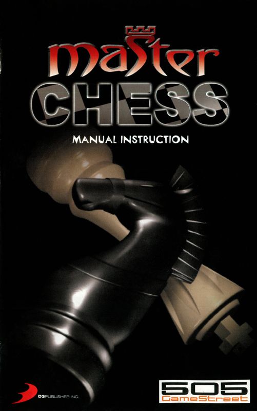 Manual for Master Chess (PlayStation 2): Front