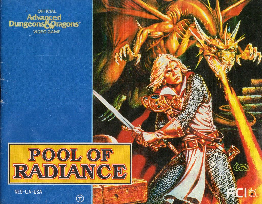 Manual for Pool of Radiance (NES)