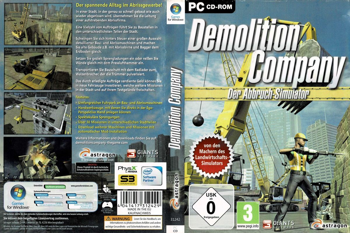 Full Cover for Demolition Company: Der Abbruch Simulator (Windows)