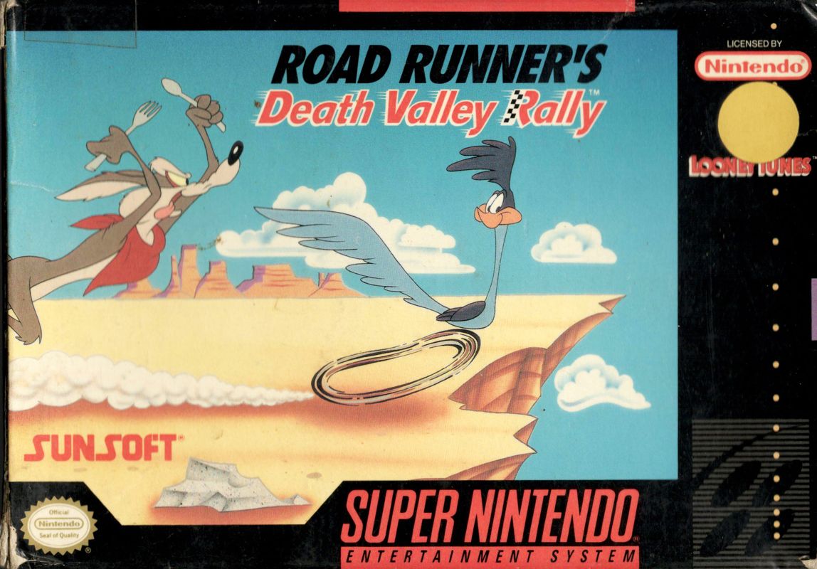 Front Cover for Road Runner's Death Valley Rally (SNES) (Majesco version)