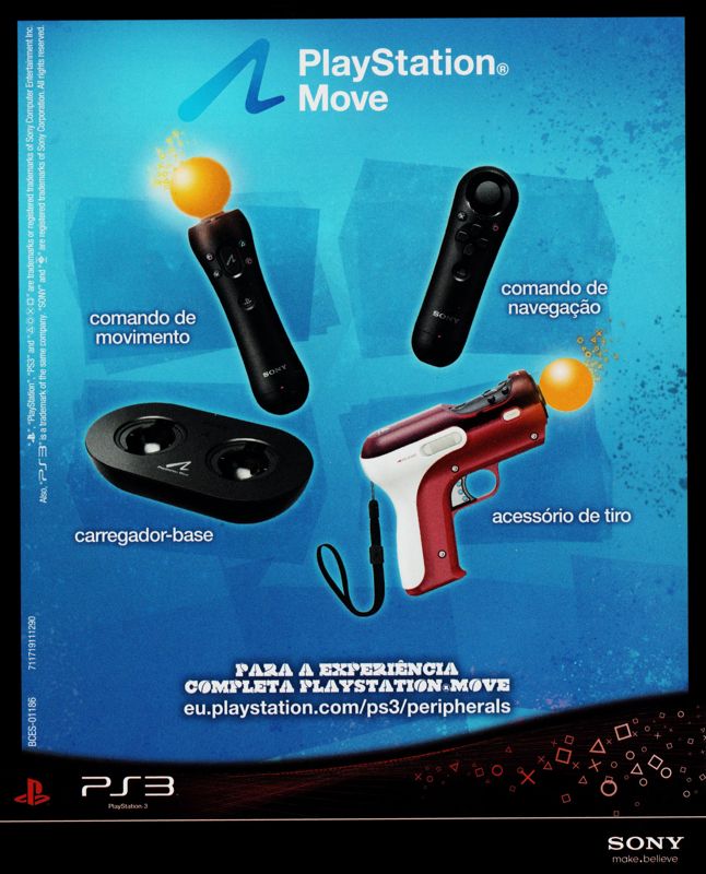 Manual for PlayStation Move: Ape Escape (PlayStation 3): Back