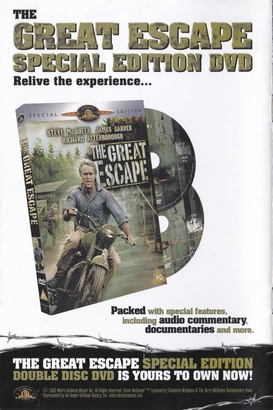 Manual for The Great Escape (Windows): Back