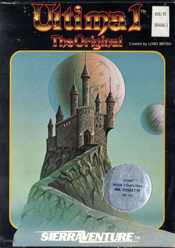 Front Cover for Ultima (Atari 8-bit) (Sierra On-line release)