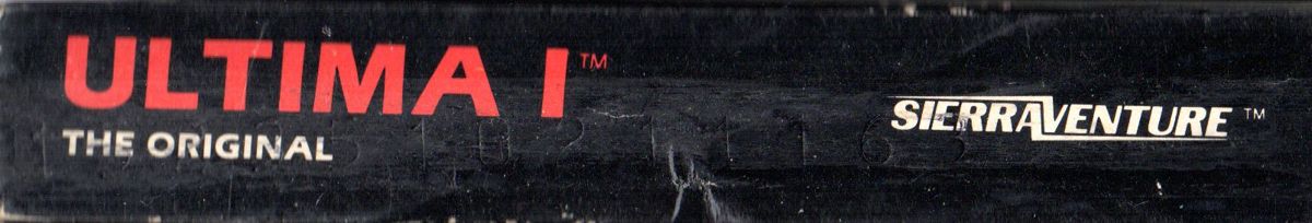 Spine/Sides for Ultima (Atari 8-bit) (Sierra On-line release): Top/Bottom