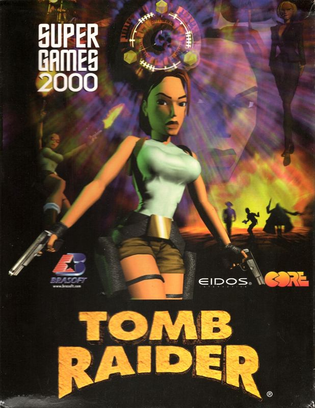 Front Cover for Tomb Raider (DOS) (SuperGames 2000 release)