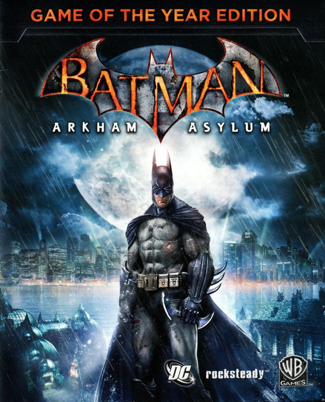 Manual for Batman: Arkham Asylum - Game of the Year Edition (PlayStation 3) (Platinum release): Front