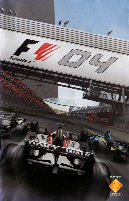Manual for Formula One 04 (PlayStation 2): Front