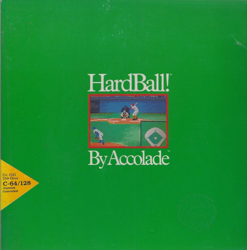 Front Cover for HardBall! (Commodore 64) (Original release)