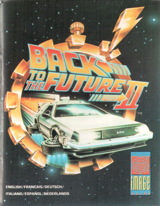 Manual for Back to the Future Part II (Commodore 64) (floppy disk version): Front