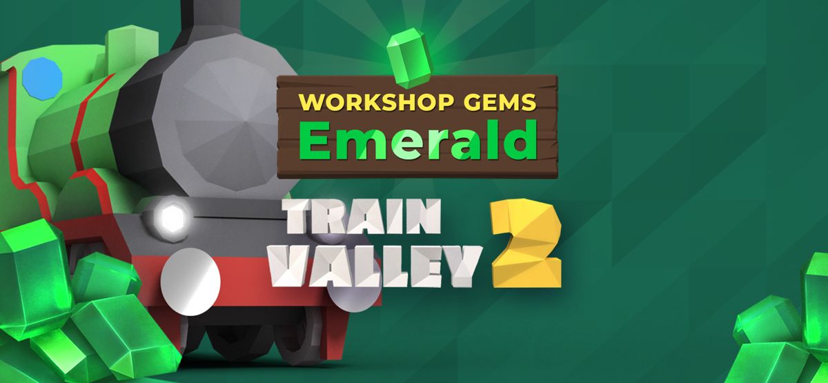 Front Cover for Train Valley 2: Workshop Gems - Emerald (Linux and Macintosh and Windows) (GOG.com release)