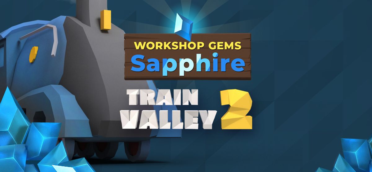 Front Cover for Train Valley 2: Workshop Gems - Sapphire (Linux and Macintosh and Windows) (GOG.com release)