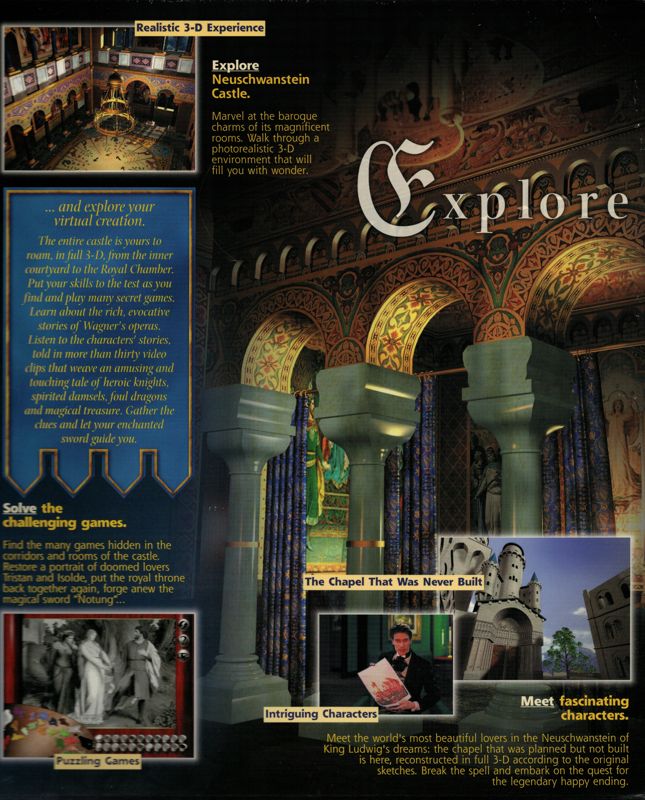 Inside Cover for Puzz 3D: Neuschwanstein Castle (Macintosh and Windows): Right
