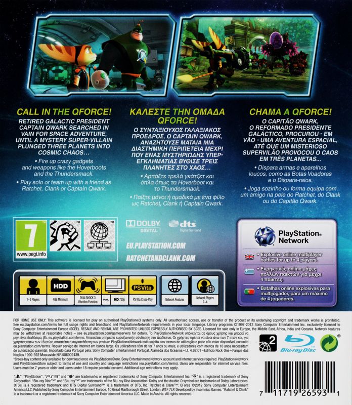Ratchet & Clank: Full Frontal Assault - Playstation 3