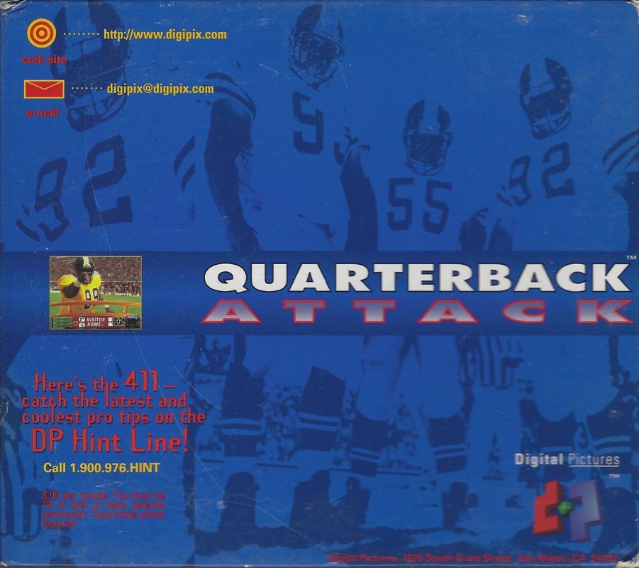 Other for Quarterback Attack (DOS): Back cover of digipak