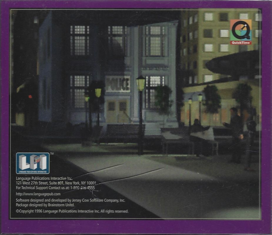 Other for Who is Oscar Lake? (Windows and Windows 3.x) (French language version): Back of jewel case