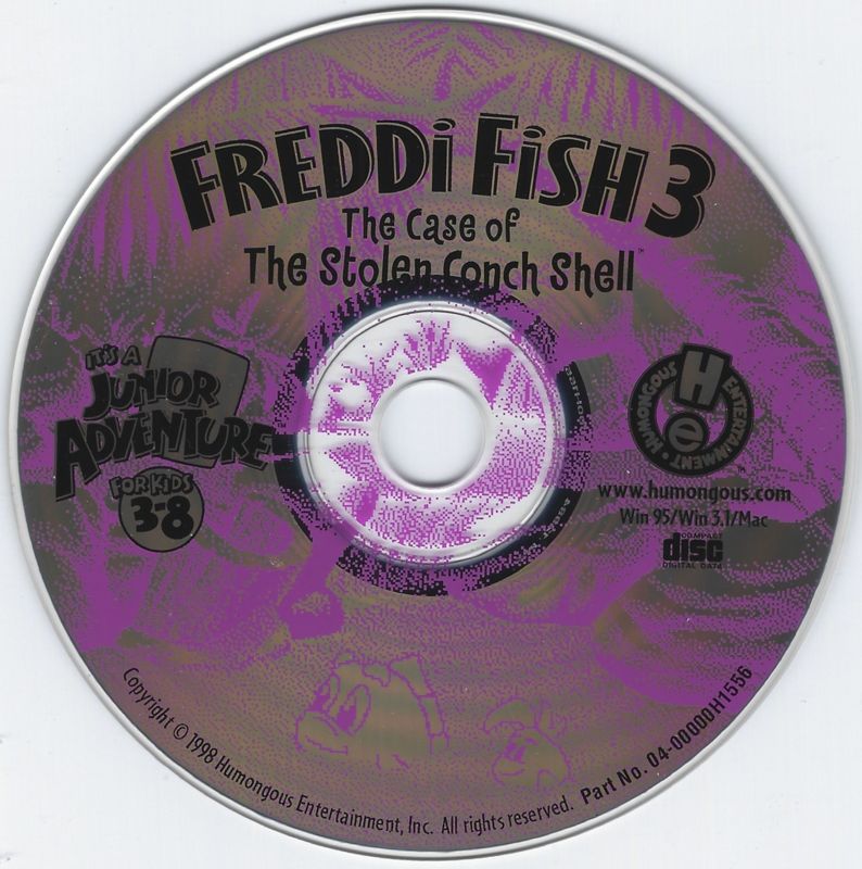 Media for Freddi Fish 3: The Case of the Stolen Conch Shell (Macintosh and Windows and Windows 3.x)