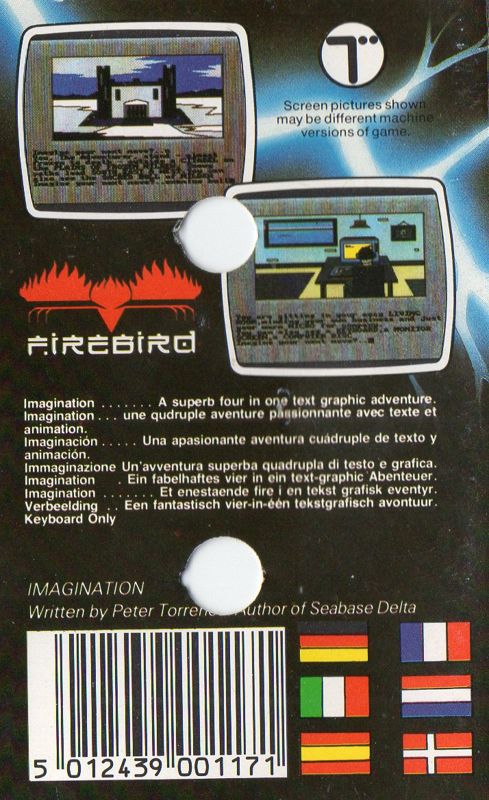 Back Cover for Imagination (Amstrad CPC)