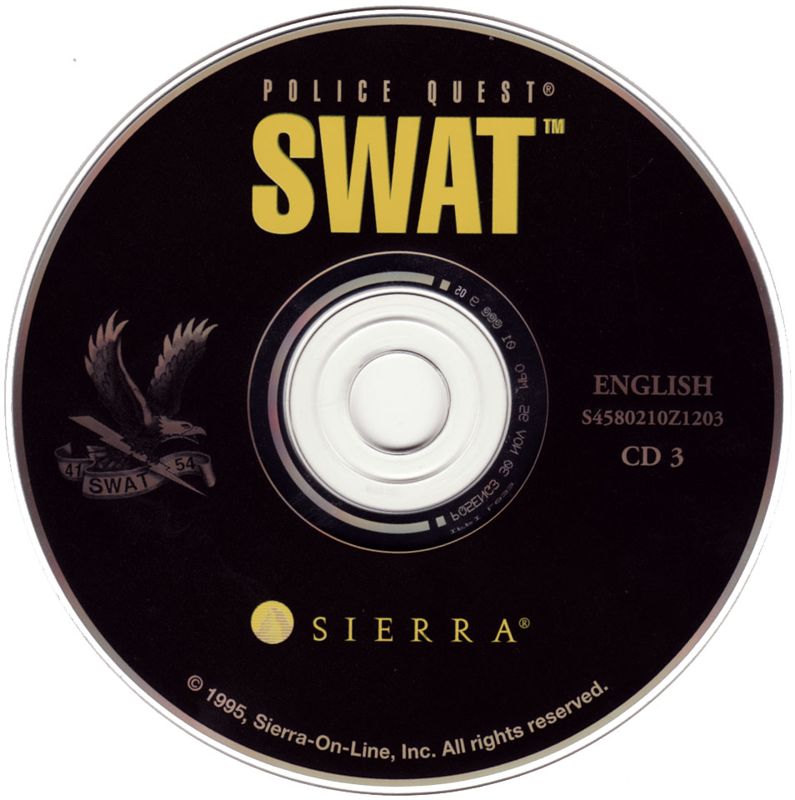Media for Daryl F. Gates' Police Quest: SWAT (DOS and Windows and Windows 3.x) (1st French release (Game=English/Manual=French)): Disc 3
