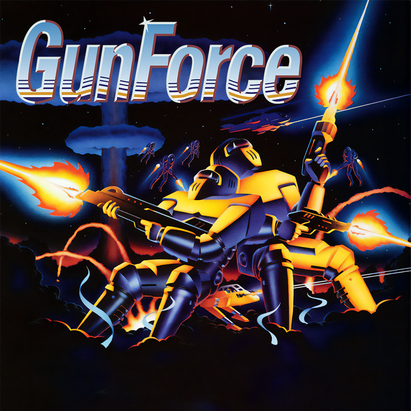 GunForce Battle Fire Engulfed Terror Island cover or packaging