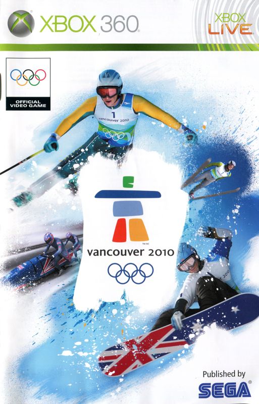 Manual for Vancouver 2010 (Xbox 360): Front