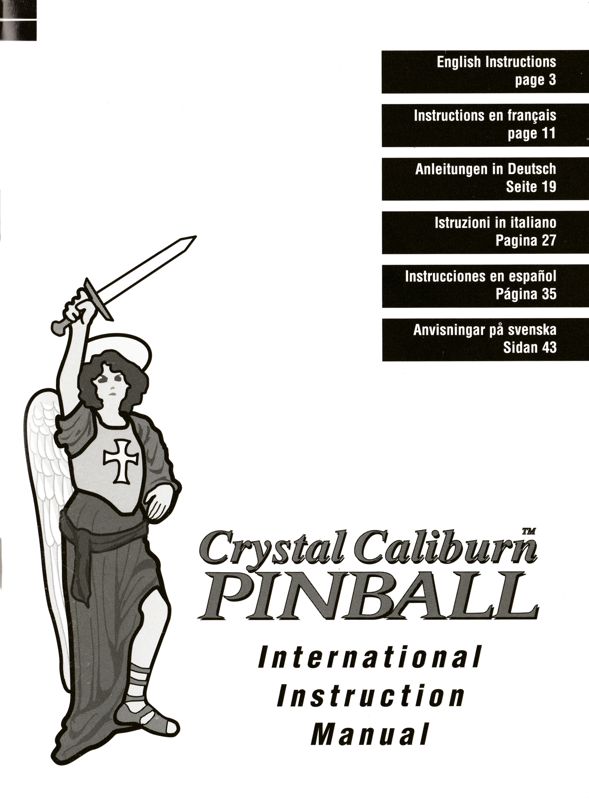Manual for Crystal Caliburn (Macintosh): Instruction Manual - Front