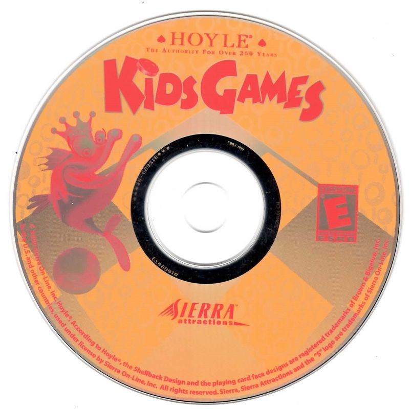 Media for Hoyle Kids Games (Macintosh and Windows): CD-ROM