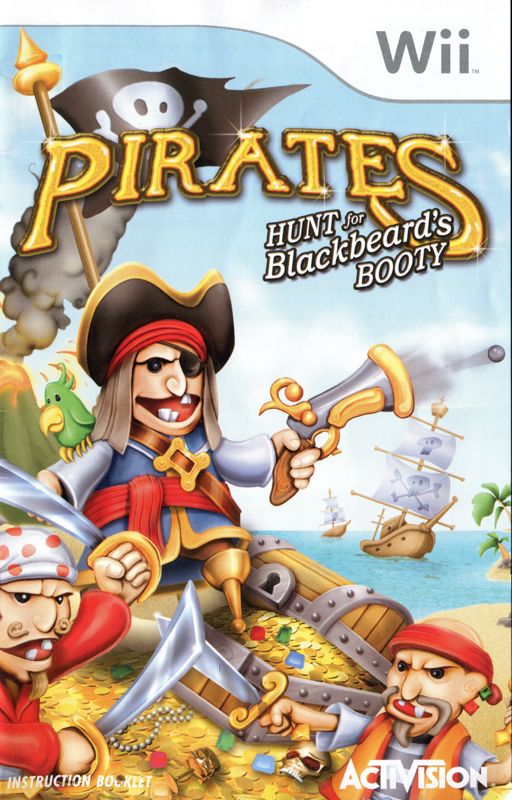 Manual for Pirates: Hunt for Blackbeard's Booty (Wii): Front