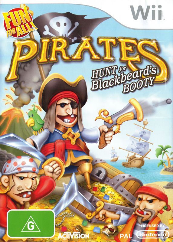 Front Cover for Pirates: Hunt for Blackbeard's Booty (Wii)