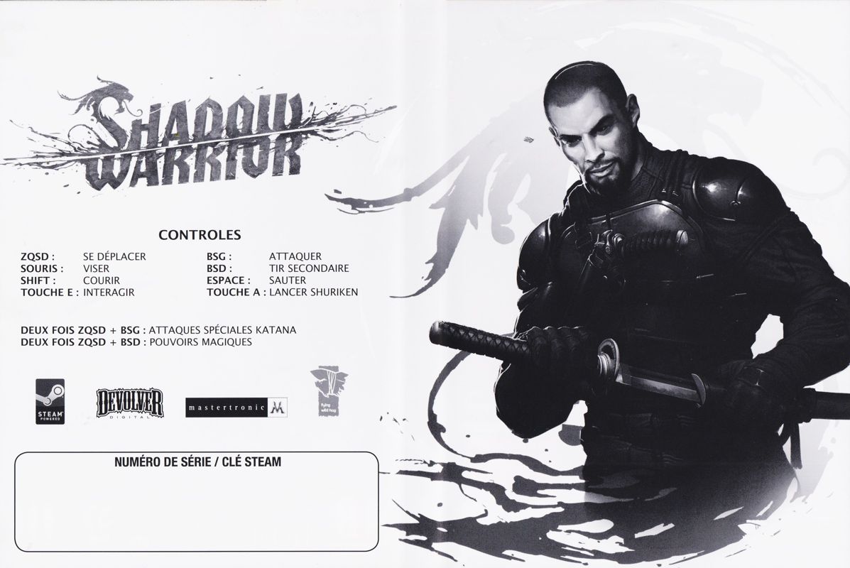Inside Cover for Shadow Warrior (Windows): Full