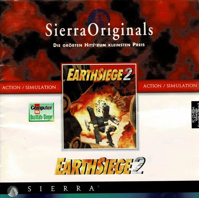 Other for EarthSiege 2 (Windows and Windows 3.x) (Sierra Originals release): Jewel Case - Front