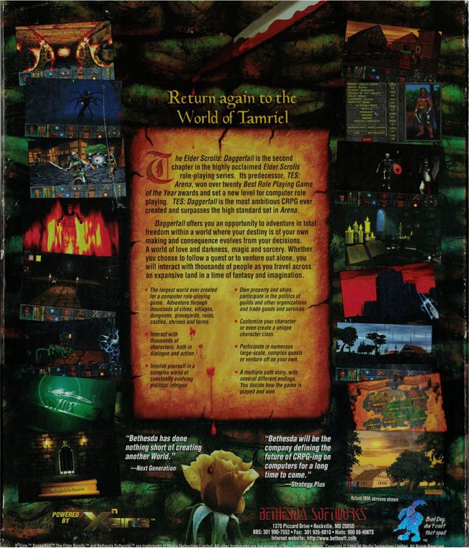 The Elder Scrolls: Chapter II - Daggerfall cover or packaging material ...