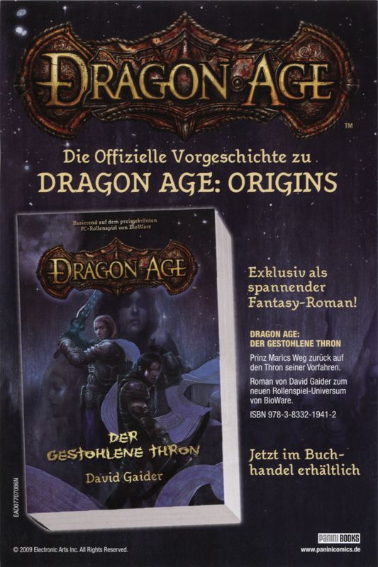 Advertisement for Dragon Age: Origins (Collector's Edition) (Windows)