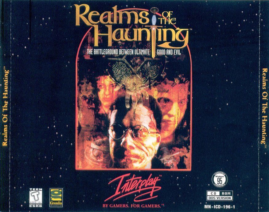 Front Cover for Realms of the Haunting (DOS): 4CD jewelbox - front sleeve of US release (game version 3.983)