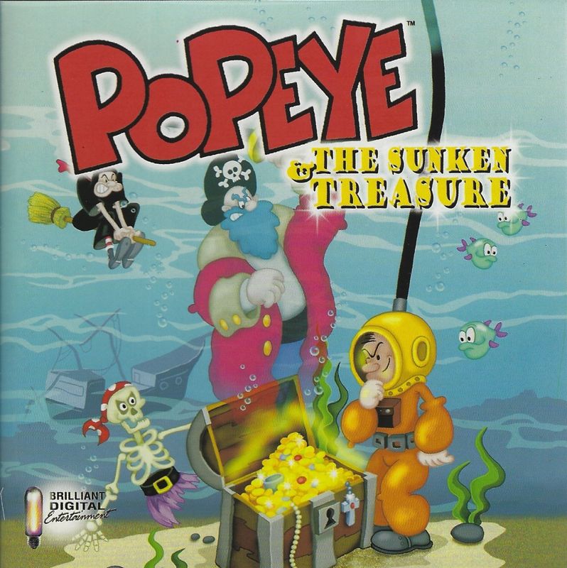 Front Cover for Popeye & the Sunken Treasure (Windows): Also front cover of manual