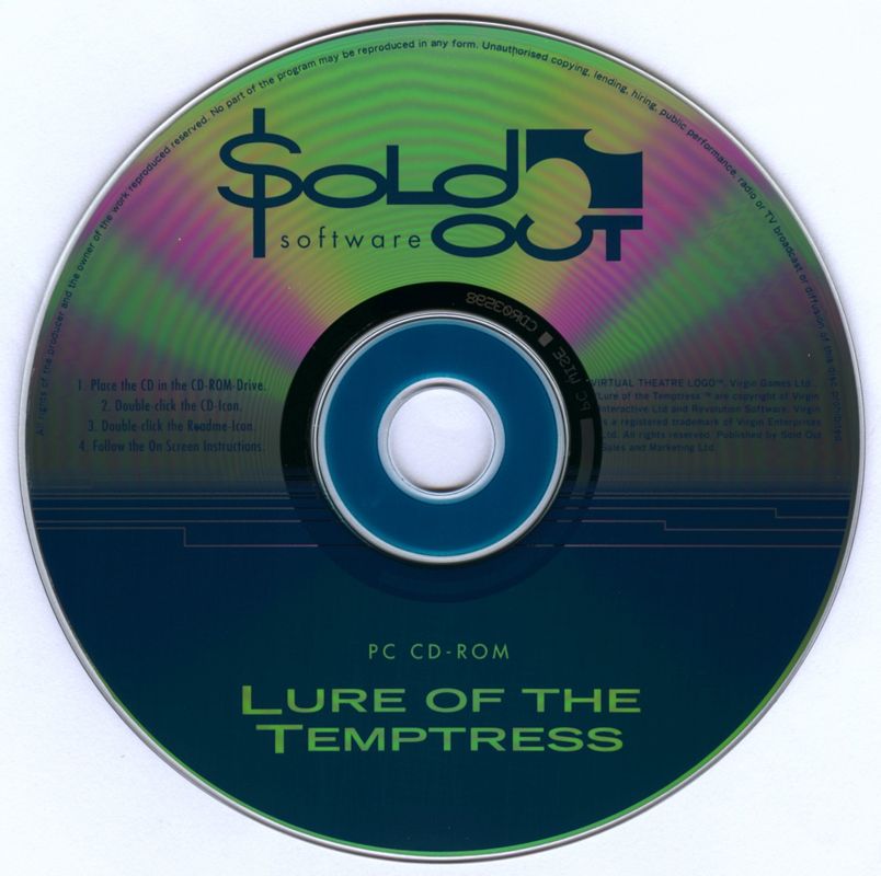 Media for Lure of the Temptress (DOS) (Sold Out Software release)