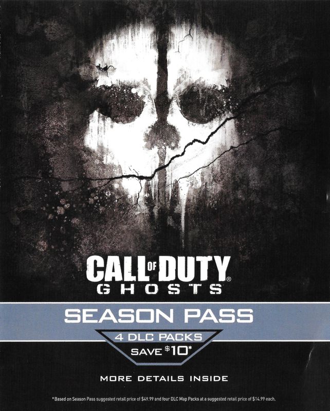 Advertisement for Call of Duty: Ghosts (PlayStation 3 and PlayStation 4): Season Pass - Front