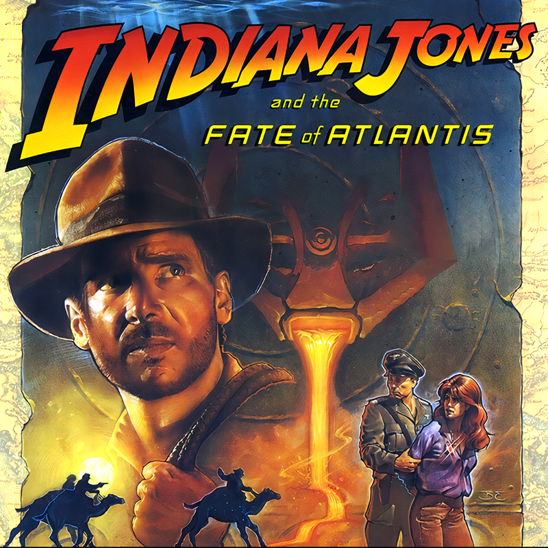 Front Cover for Indiana Jones and the Fate of Atlantis (Antstream) (Amiga version)