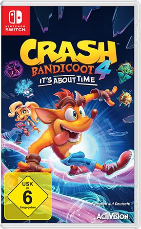Front Cover for Crash Bandicoot 4: It's About Time (Nintendo Switch) (download release)